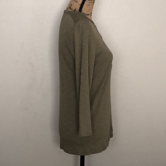 Lauren Ralph Lauren 3/4 Sleeve Pocket Shirt - Picture 3 of 11